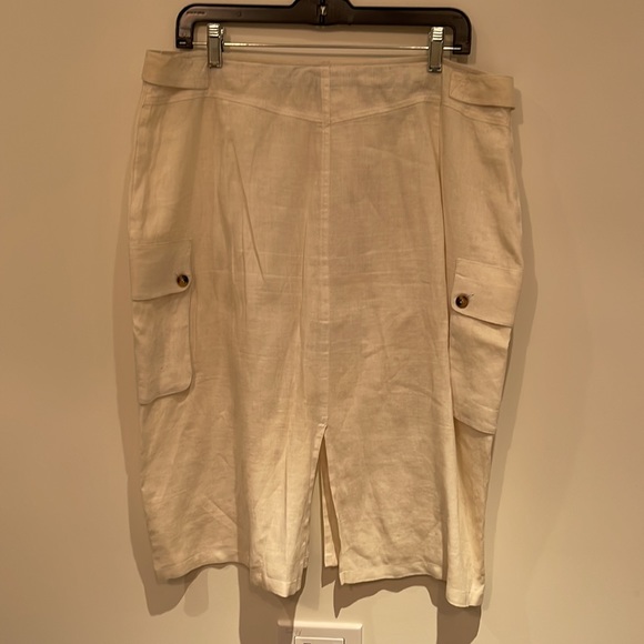 Burberry linen cargo skirt. Size 48. - Picture 4 of 4